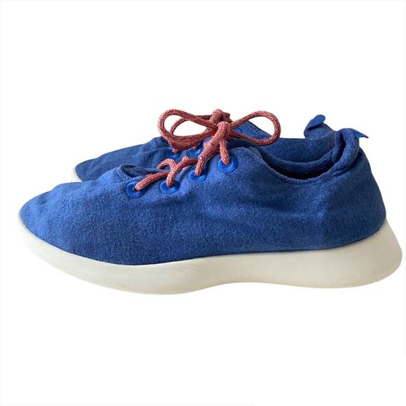 Allbirds Wool Runners Blue Orange Laces Sneakers Men’s Size US 13 - Picture 4 of 6